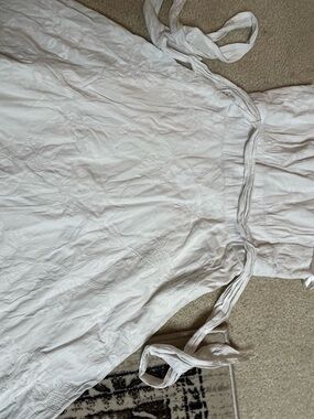 White House Black Market White Embroidered Sundress